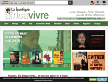 Tablet Screenshot of laboutiqueafricavivre.com